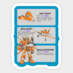 Dusty Evolutions Sticker